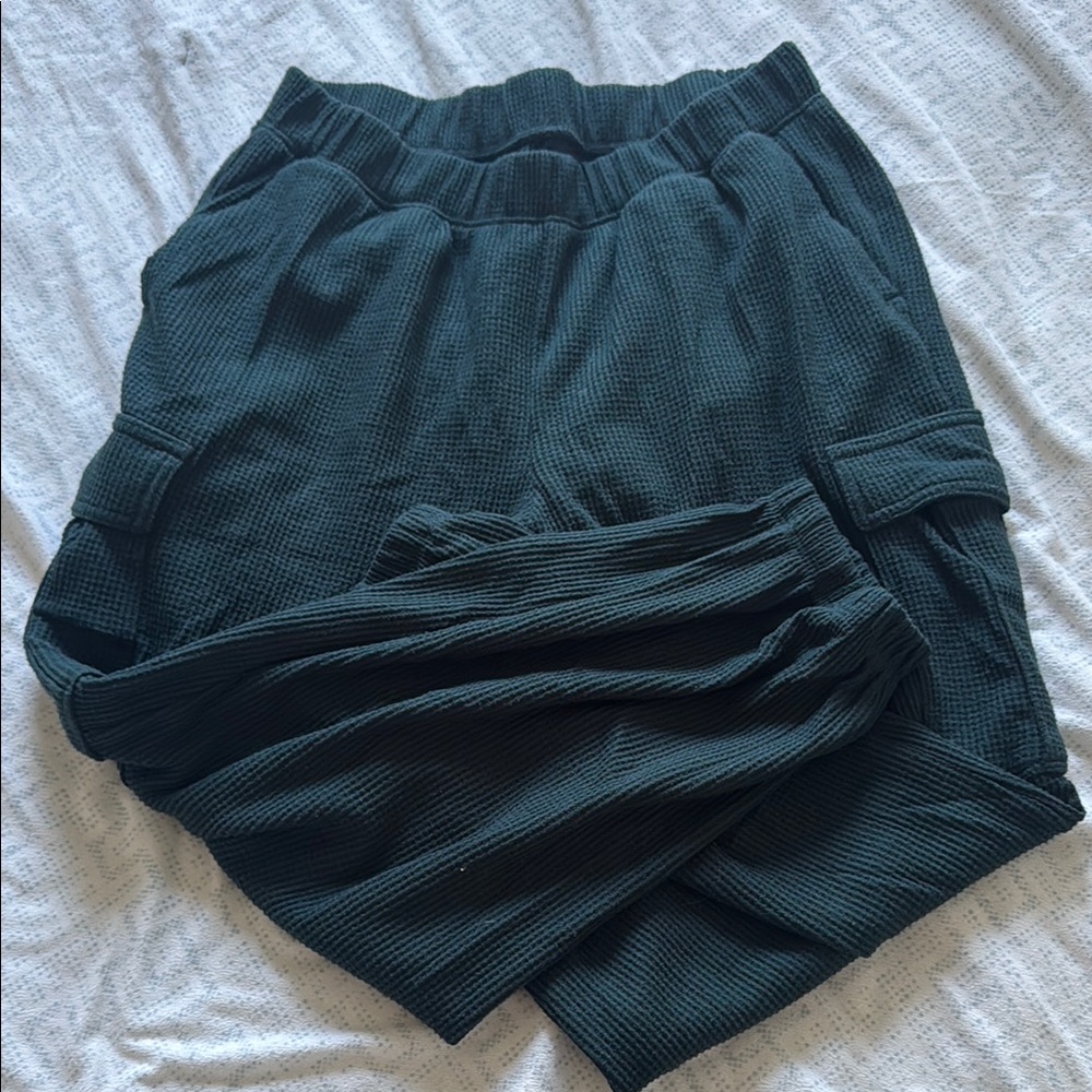 Aerie Dark Green Track Pants